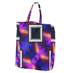 Box Abstract Frame Square Giant Grocery Tote