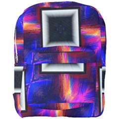 Box Abstract Frame Square Full Print Backpack by Pakrebo