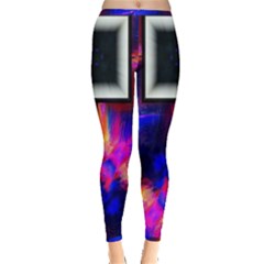 Box Abstract Frame Square Inside Out Leggings by Pakrebo