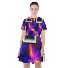 Box Abstract Frame Square Sailor Dress