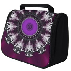 Kaleidoscope Round Circle Geometry Full Print Travel Pouch (big)