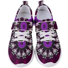 Kaleidoscope Round Circle Geometry Women s Velcro Strap Shoes