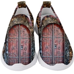 Steampunk Gears Pipes Brass Door Kids  Slip On Sneakers