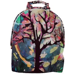 Tree Moon Night Sky Landscape Mini Full Print Backpack by Pakrebo