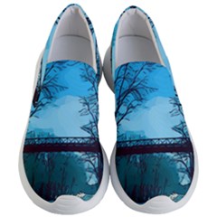 Bridge Trees Walking Nature Road Women s Lightweight Slip Ons by Pakrebo