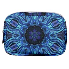 Background Blue Flower Make Up Pouch (small)