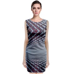 Metal Sci Fi Fantasy Background Classic Sleeveless Midi Dress by Pakrebo