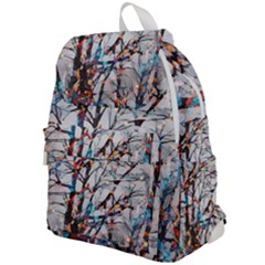 Forest Abstract Artwork Colorful Top Flap Backpack