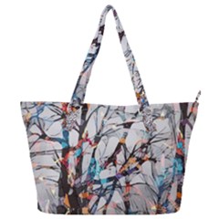 Forest Abstract Artwork Colorful Full Print Shoulder Bag