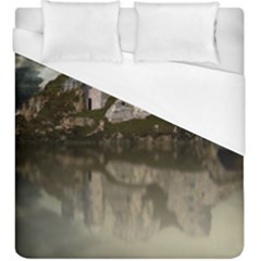 Sea Fortress Lake Reflection Sky Duvet Cover (king Size) by Pakrebo