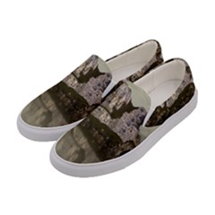 Sea Fortress Lake Reflection Sky Women s Canvas Slip Ons by Pakrebo