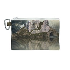 Sea Fortress Lake Reflection Sky Canvas Cosmetic Bag (medium) by Pakrebo