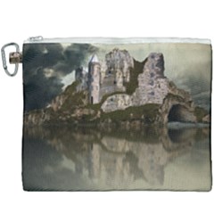 Sea Fortress Lake Reflection Sky Canvas Cosmetic Bag (xxxl) by Pakrebo