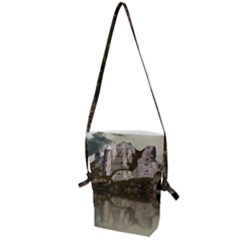 Sea Fortress Lake Reflection Sky Folding Shoulder Bag by Pakrebo