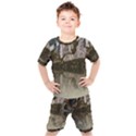 Sea Fortress Lake Reflection Sky Kids  Tee and Shorts Set View1