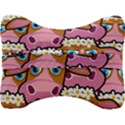 PINK COWS Velour Seat Head Rest Cushion View2