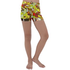 Ml 98 Kids  Lightweight Velour Yoga Shorts