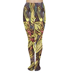 Lilies Abstract Flowers Nature Tights by Pakrebo