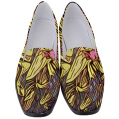 Lilies Abstract Flowers Nature Women s Classic Loafer Heels