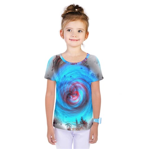 Abstract Kaleidoscope Pattern Kids  One Piece Tee by Pakrebo