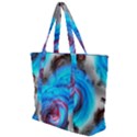 Abstract Kaleidoscope Pattern Zip Up Canvas Bag View1