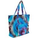 Abstract Kaleidoscope Pattern Zip Up Canvas Bag View2