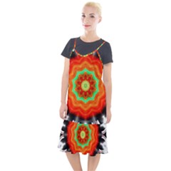 Abstract Kaleidoscope Colored Camis Fishtail Dress by Pakrebo