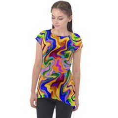 Ml-99 Cap Sleeve High Low Top by ArtworkByPatrick