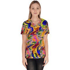 Ml-99 Women s V-neck Scrub Top by ArtworkByPatrick