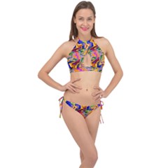 Ml-99 Cross Front Halter Bikini Set by ArtworkByPatrick