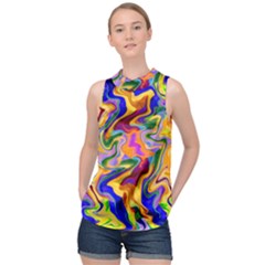 Ml-99 High Neck Satin Top by ArtworkByPatrick