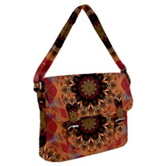 Abstract Kaleidoscope Design Buckle Messenger Bag