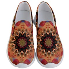 Abstract Kaleidoscope Design Men s Lightweight Slip Ons by Pakrebo