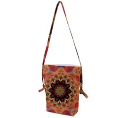 Abstract Kaleidoscope Design Folding Shoulder Bag