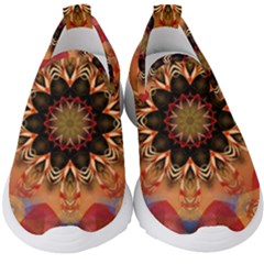 Abstract Kaleidoscope Design Kids  Slip On Sneakers