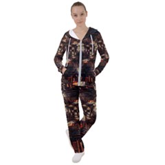 Library Tunnel Books Stacks Women s Tracksuit