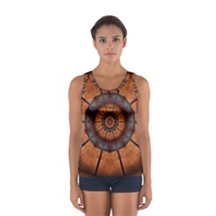 Abstract Kaleidoscope Texture Sport Tank Top  by Pakrebo