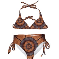 Abstract Kaleidoscope Texture Kids  Classic Bikini Set by Pakrebo