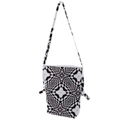 Tile Repeating Pattern Texture Folding Shoulder Bag