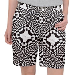 Tile Repeating Pattern Texture Pocket Shorts by Pakrebo