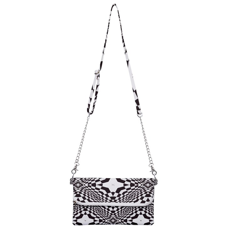 Tile Repeating Pattern Texture Mini Crossbody Handbag