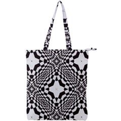 Tile Repeating Pattern Texture Double Zip Up Tote Bag