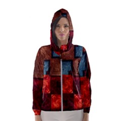 Abstract Depth Structure 3d Hooded Windbreaker (women) by Pakrebo