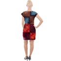 Abstract Depth Structure 3d Cap Sleeve Bodycon Dress View2