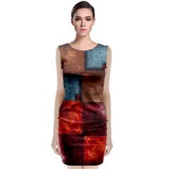 Abstract Depth Structure 3d Classic Sleeveless Midi Dress by Pakrebo