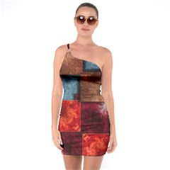 Abstract Depth Structure 3d One Soulder Bodycon Dress by Pakrebo