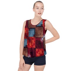 Abstract Depth Structure 3d Bubble Hem Chiffon Tank Top by Pakrebo