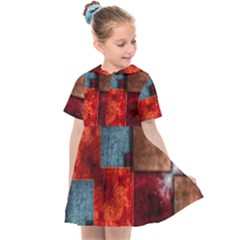 Abstract Depth Structure 3d Kids  Sailor Dress