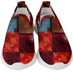 Abstract Depth Structure 3d Kids  Slip On Sneakers