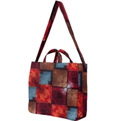 Abstract Depth Structure 3d Square Shoulder Tote Bag